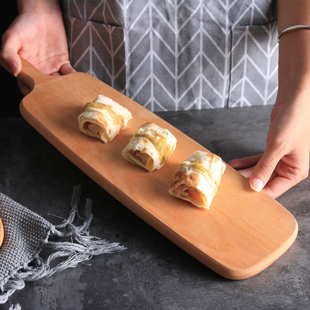 Non slip solid Handle Bamboo Wooden Kitchen Cutting Board Cheese Board Chopping board Desktop decor