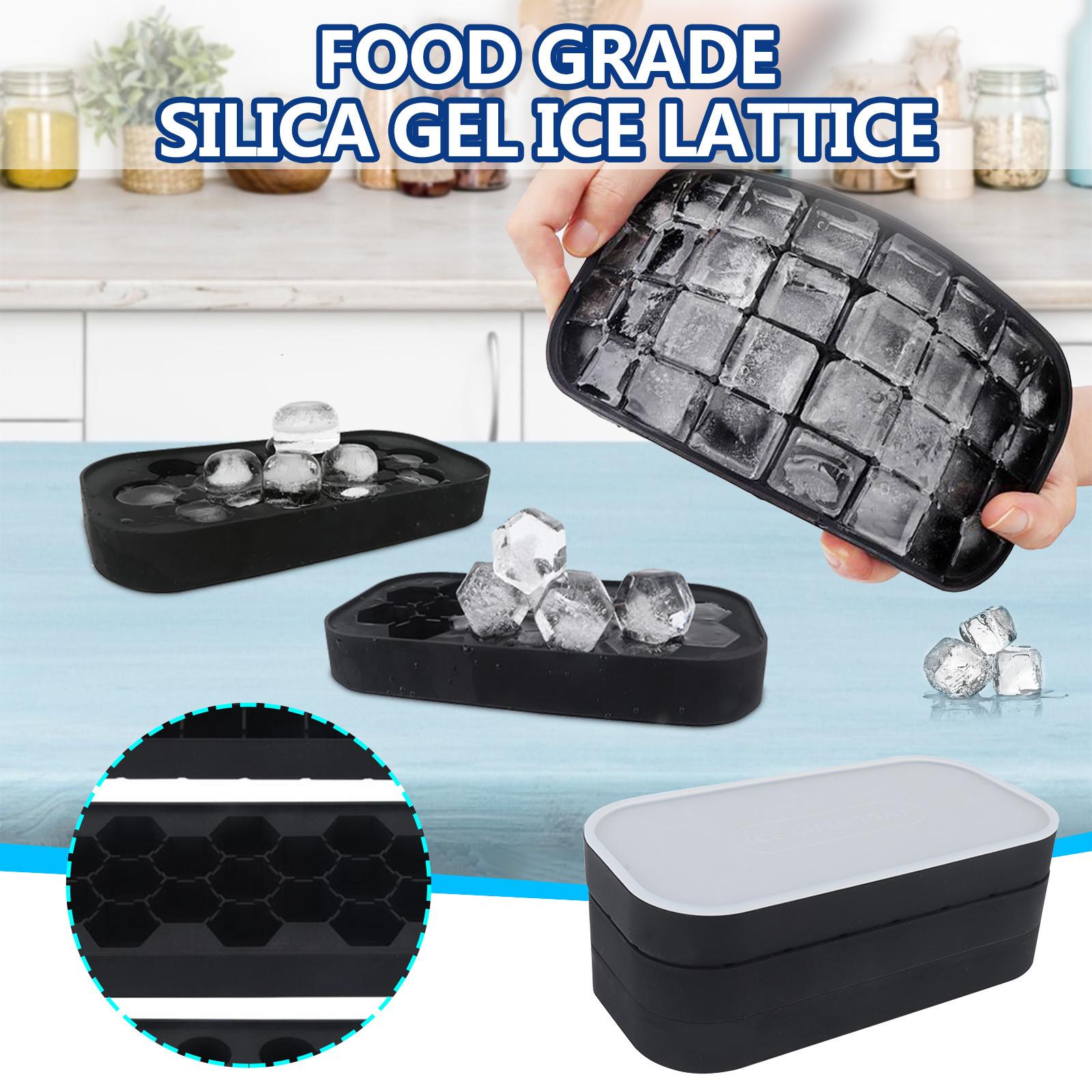 

The New Silicone Ice Tray Ice Cubes Ice Box Can Stack Trays With Lids