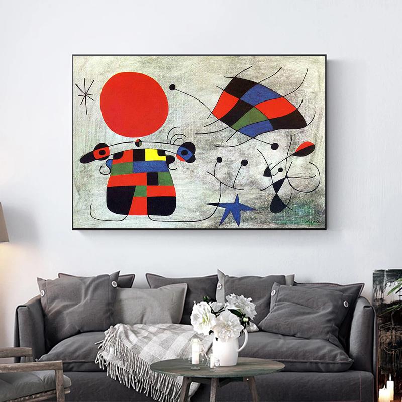 Slávne umenie Španielčina Joan Miro Maľba na plátne Kreatívne Plagáty a grafiky Nástenné umelecké obrazy pre deti Dekorácia izby Cuadros