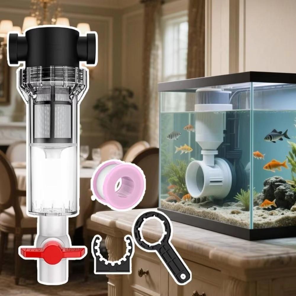 1/2 3/4 Innengewinde Fischabfall-Sammler Wasserfilterventil Für Aquarium Teich