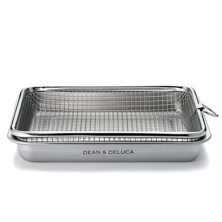 

Поднос из нержавеющей стали DEAN & DELUCA с крышкой и набором корзин для хрустящих продуктов