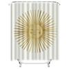 Golden Sun Design Waterproof Shower Curtain for Bathroom Decor, High-Quality Material and Perfect for Modern Bathrooms