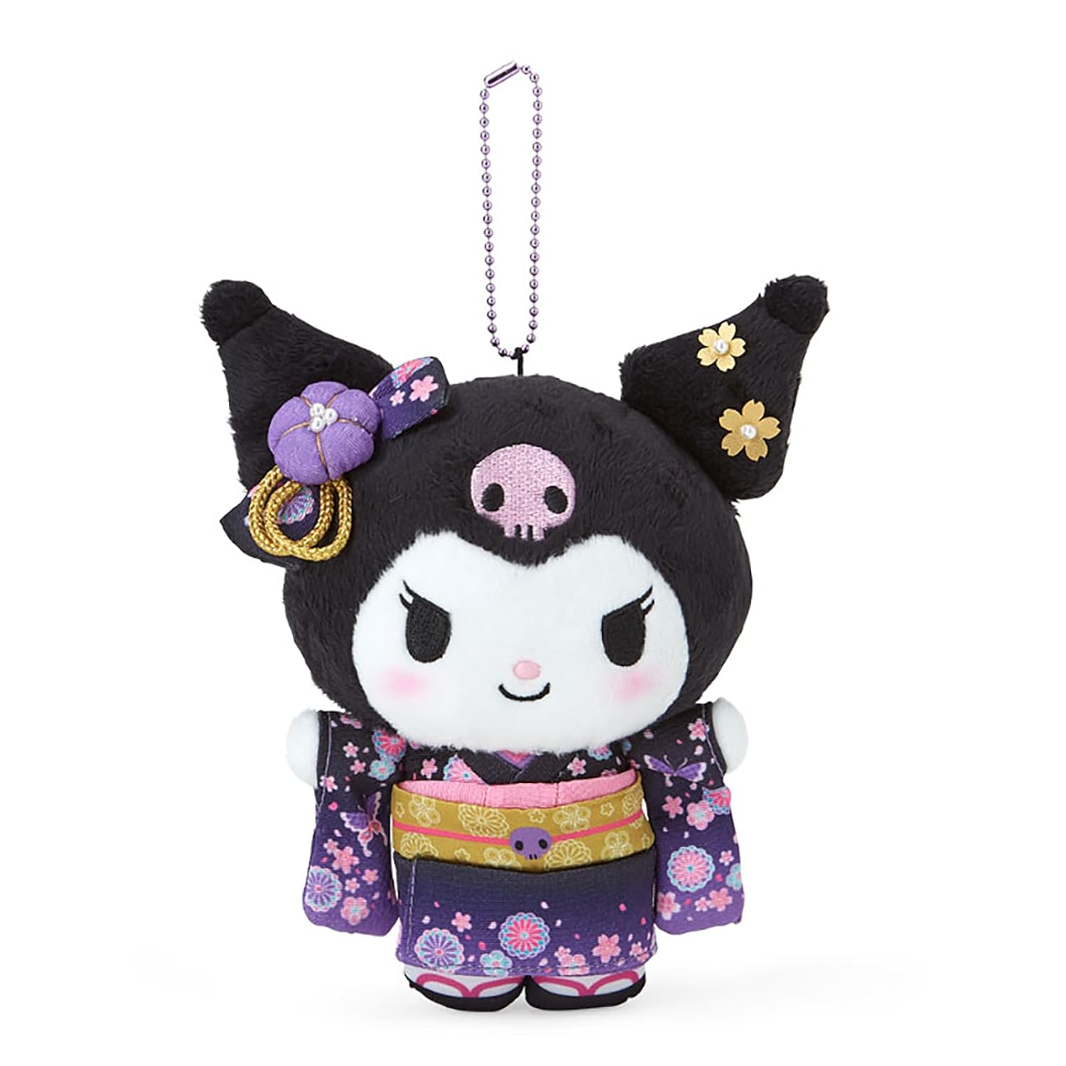 Sanrio Mascot Holder (Kimono) Kuromi 068802