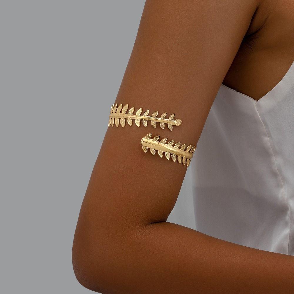 Glamorous Metal Tassel Arm Chain Multi Style Fashion Flower Bracelet Adjustable Retro Armlet Women's Accessories