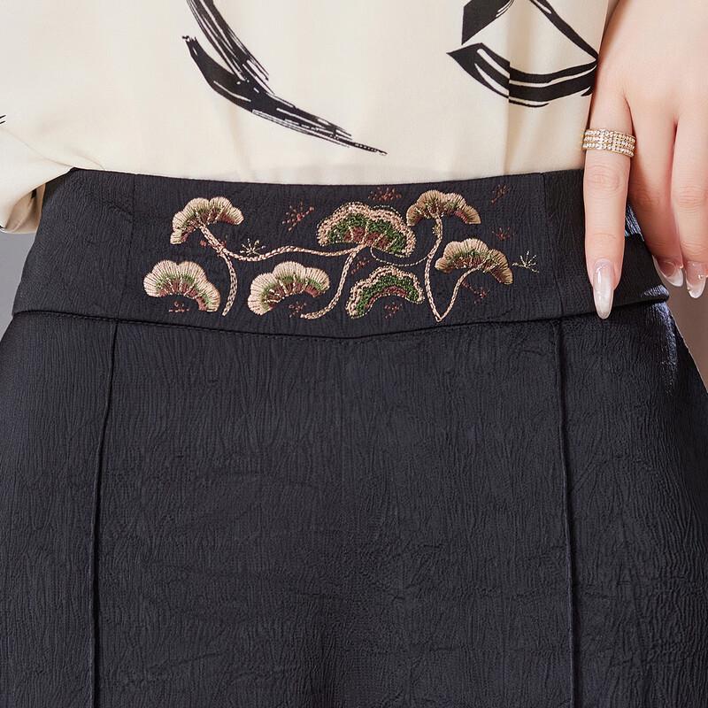 Pasite Mid-Aged Women's Summer Straight Casual Pants