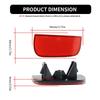 2PCS For 10th Gen Honda Civic Sedan 2016 2017 2018 2019 2020 2021 Car Rear Bumper Reflector Tail Brake Light Cover Shell No Bulb