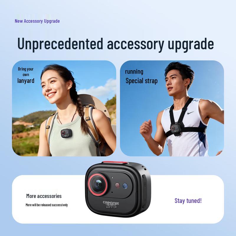 AI 4G HD Portable Wearable Security Camera with Two-Way Audio (CN version)