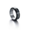Nordic Viking Rune Stainless Steel Ring for Men Retro Simple Freely Spinning Anti-Stress Accessory  Gift