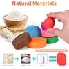 Playdough Sets for Kids Ages 4-8, 3 In1 Playdough Ice Cream 72 Pcs Toddlers' Play Kitchen Set Play Dough for Creations Making Noodle/Ice