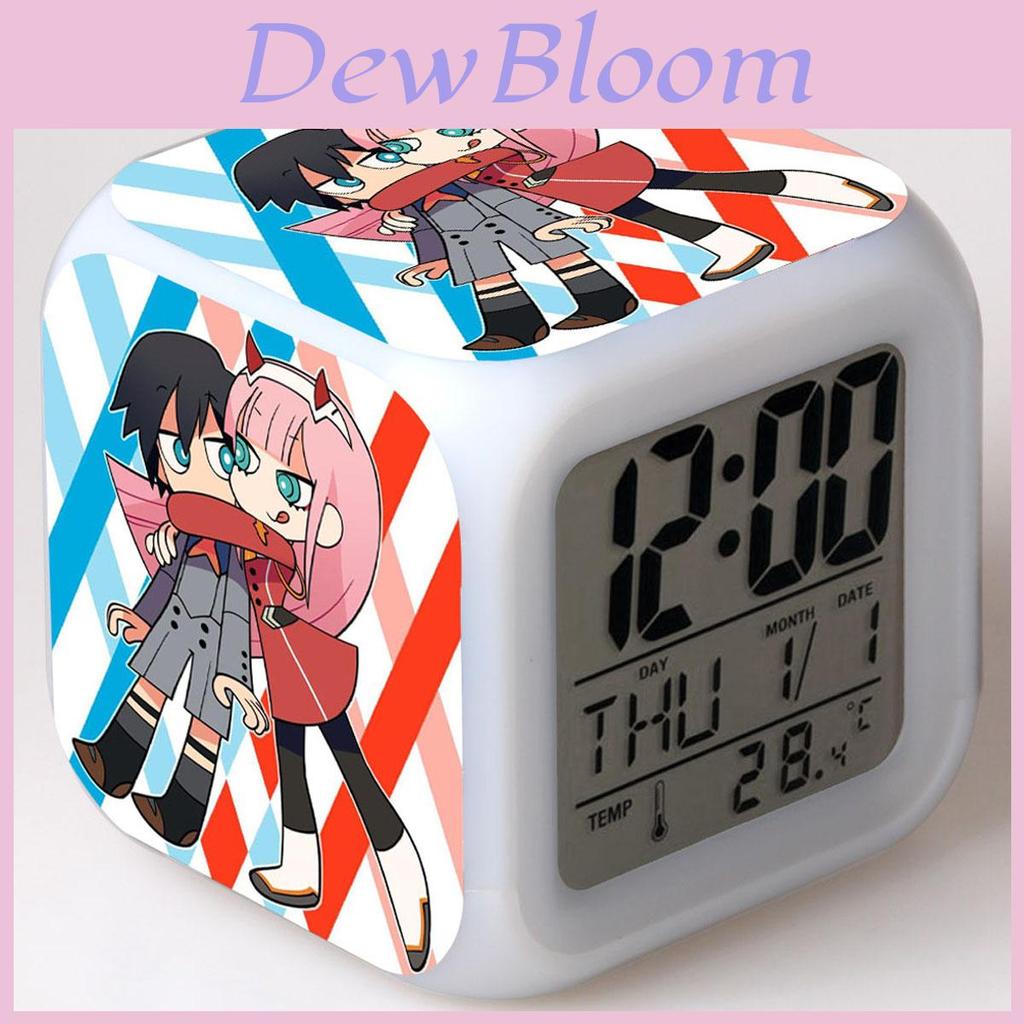 Darling In The Franxx Multi-function 7color Digital Led Alarm Clock With Timeless Design