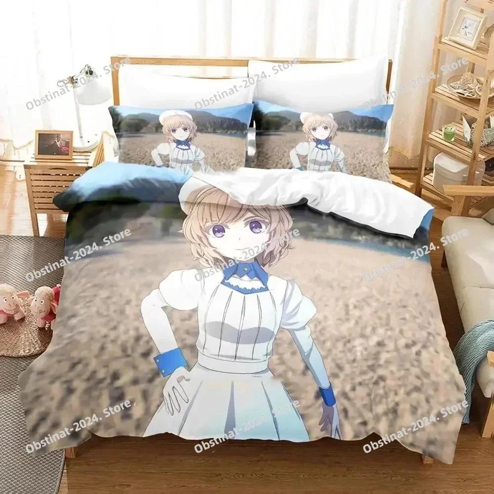 Anime Kotoko Iwanaga Kyokou Suiri Bedding Set Printed single Comforter Quilt Bed Cover Pillow Case 3 Pieces Sets Kids Adult Size