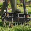 Manual Lawn Aerator SelfCleaning Prong Height Adjustable Corer Tool for
