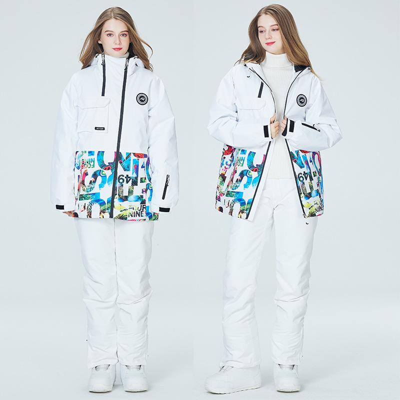 Men's & Women's Winter Ski & Snowboard Suit - Warm, Thickened Jacket and Pants