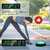 YZ Gym Timer, Gym Clock with Start/Stop Button, Workout Interval Timer, 12/24H Digital Timer Stop Clock, Portable Stopwatch Countdown with Remote, Fit