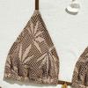 JYL stripe tie fashionable split swimwear elastic bikini for seaside holiday gathering trip