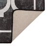 Washable Rug Black and White 80x150 cm