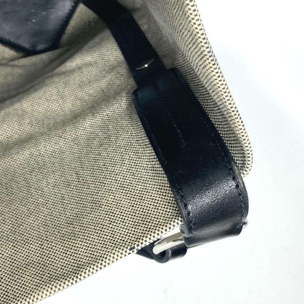 HERMES Corlule 25 Bag Shoulder Bag Tote Bag Toile H / Coating canvas Black/gray