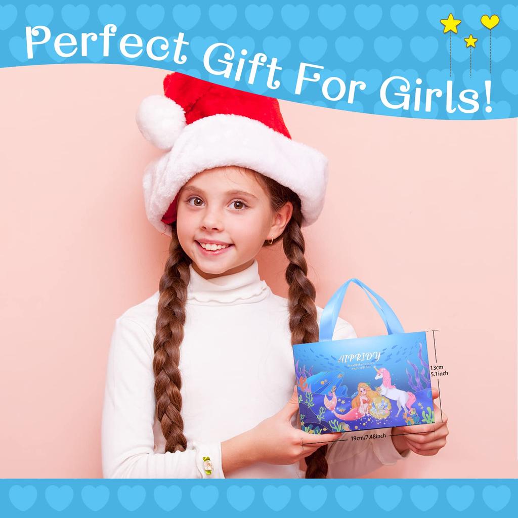 AIPRIDY Charm Bracelet Making Kit, Girls' DIY Crafts, Unicorn and Mermaid Craft Gift Kit, Suitable for Girls Ages 6-12 (72 Hulan Mermaid Crafts)
