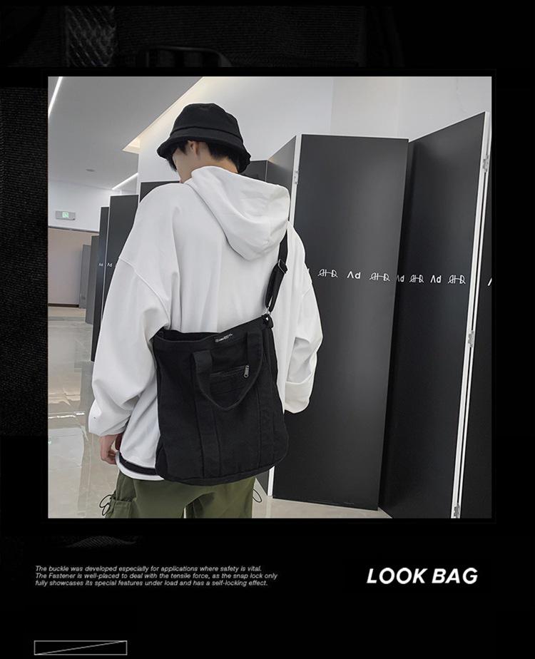 Retro Canvas Bag 2025: Unisex Korean Casual Shoulder-Crossbody Handbag
