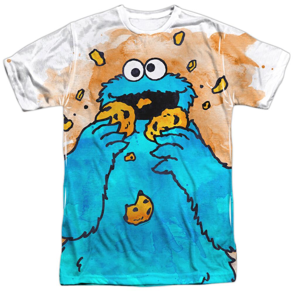 Sesame Street Cookie Crumbs Licensed Adult T-Shirt XXXXL