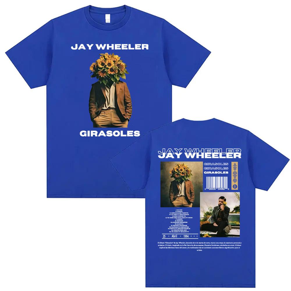 Rapper Jay Wheeler Girasoles Tour Graphic Tshirts for Men Women Summer Style High Street Tshirt 100 Cotton Oversized T Shirt