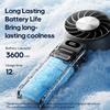 Kinscoter New Cooling Handheld Fan 3600mAh Foldable Portable Fan 100-level Free Control High Speed Mini Personal Fan W/ Lanyard