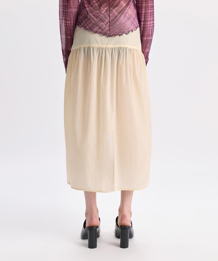 GYEONG Sheer Skirt_Butter