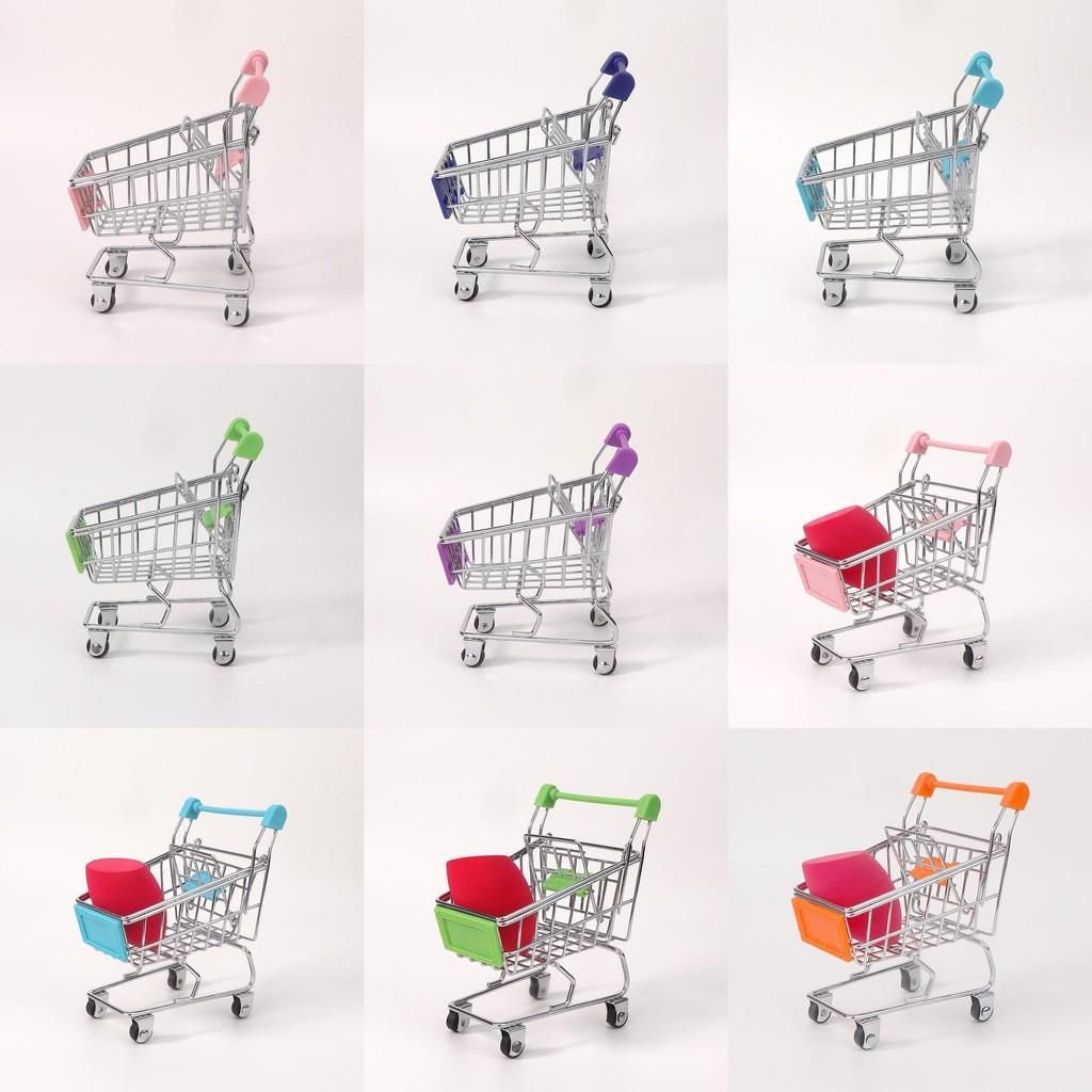 Toy Small Metal Shopping Cart Interactive Features For Kids Role Games Playing