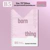 Back-to-School Essential Coil Subject Notebook Set - B5 Thickened Math Notebook for Junior & Senior High Students