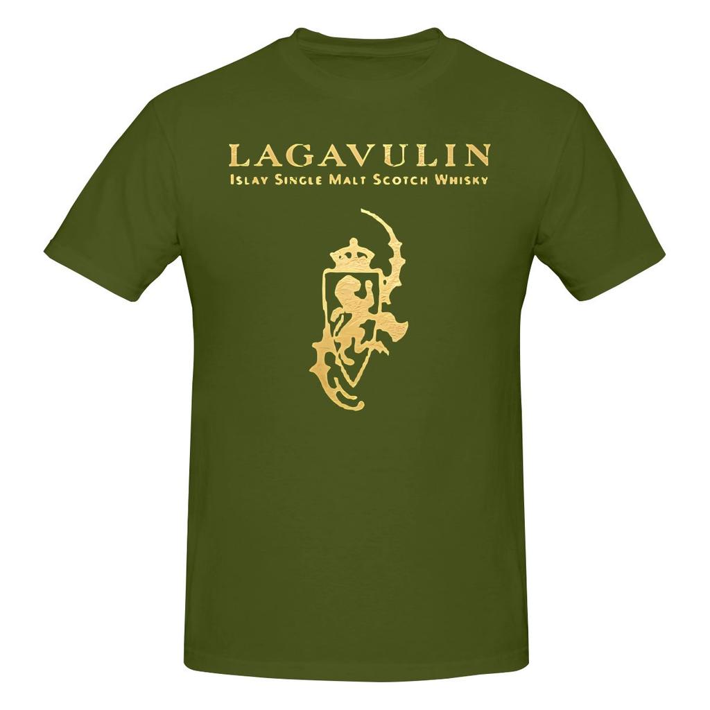 Lustiges Lagavulin Whisky Geschenk Goldenes Logo Unisex Gedrucktes T-Shirt Unisex T-ShirtShirt