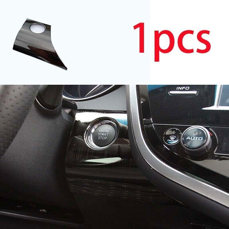 Steel 1P For Toyota Camry 2018- Black One-Button Start Ignition Switch Cover