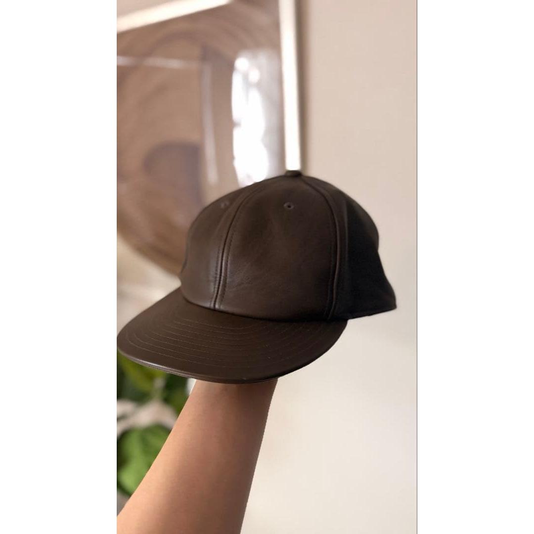 Used KIJIMA TAKAYUKI Lamb Leather Cap Brown Size 2