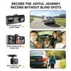 FHD1080P 2Inch Dash Cam Car DVR Night Vision WIFI 3Camera Lens Motion Detection Front Inside Rear Wide Angle Driving Recorder