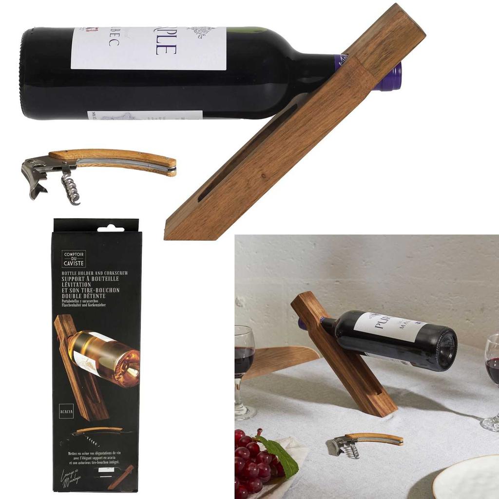 Stojak Na Wino Gravino Drewniany