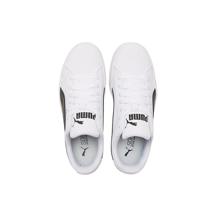 Puma Smash Vulc White Black Unisex Sneakers 359622-05