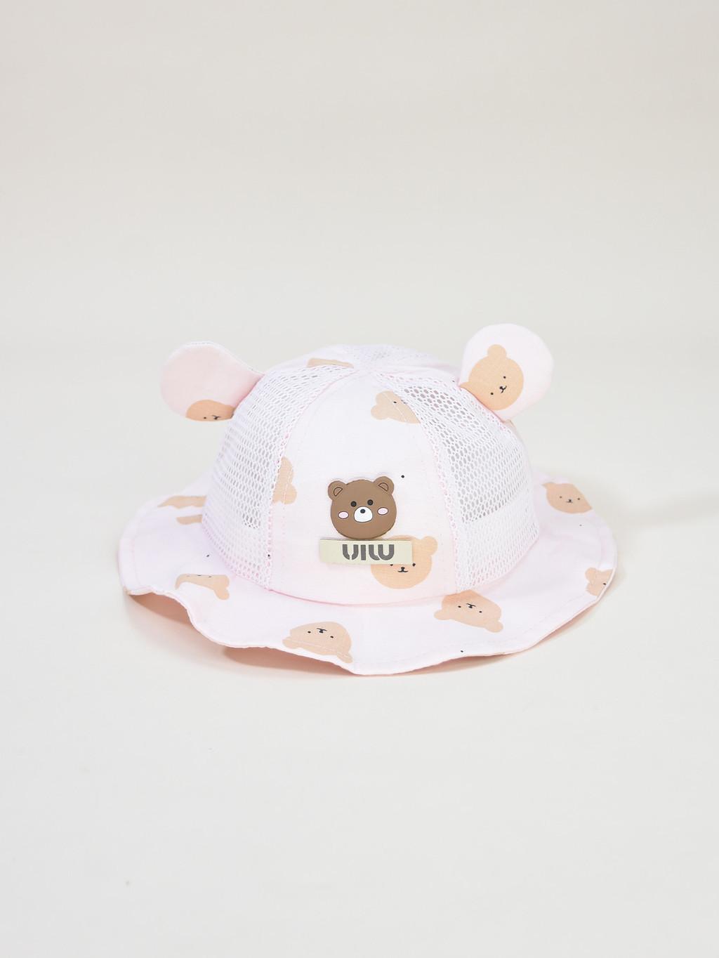 

Summer Baby Sun Hat With Breathable Mesh Cotton For Outdoor Play And Uv Protection розовый