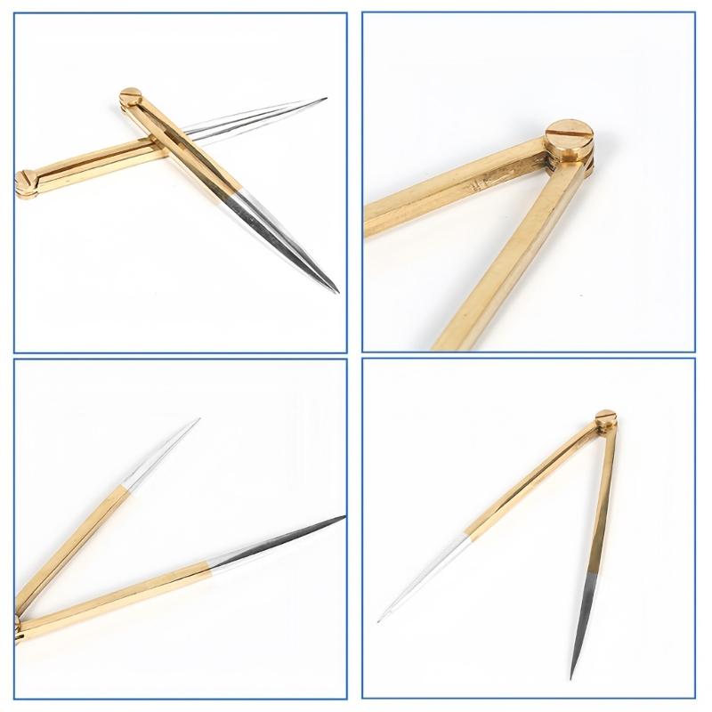 Drafting Tool With Stabilized Calibration For Oceanographic Charts Brass Construction Navigation Divider