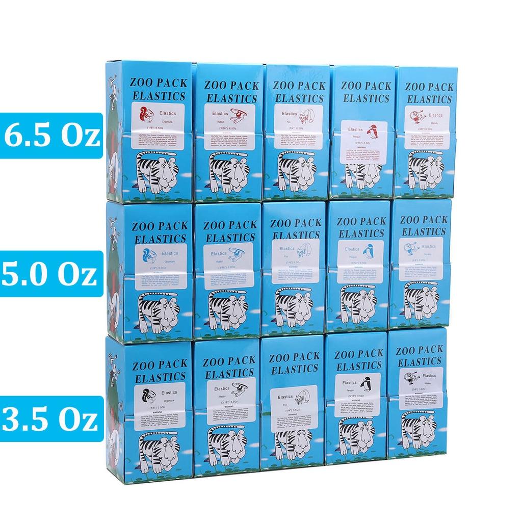 Niceden 100pcs/Box Dental Orthodontic Rubber Bands Elastics Latex Braces 6.5OZ 3.5OZ 1/8 3/16 1/4 4 Sizes/forces