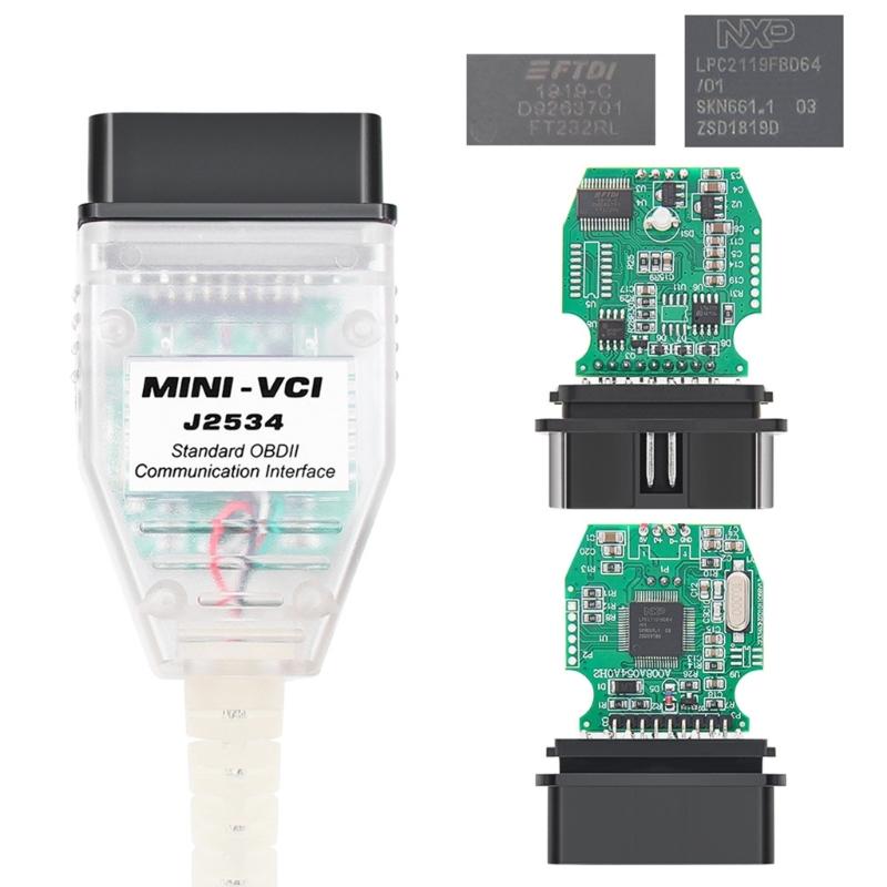VCI J2534 Cable Fit for TISTechstreams V1800.008, Firmware V148, Car Diagnostic Tool Cable OBD2,Scanner