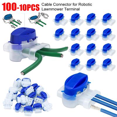 100-10PCS Cable Connector for Robotic Lawnmower Terminal Waterproof Electric Cable Connectors Lawnmower Connectors Accessories