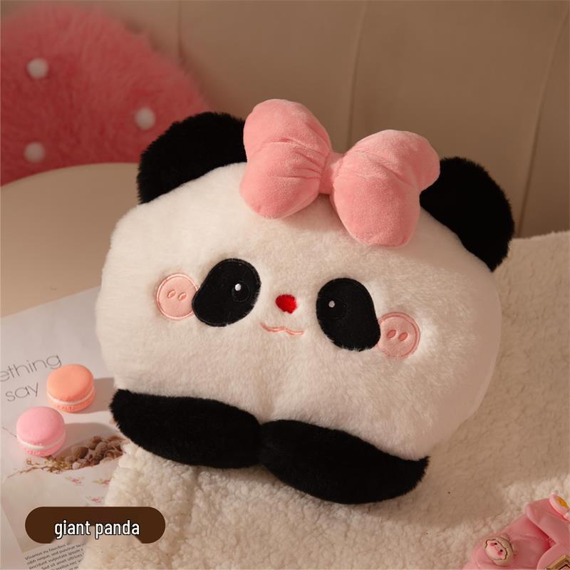 Rechargeable Electric Heating Hot Water Bag - Plush Hand Warmer for Belly Warmth