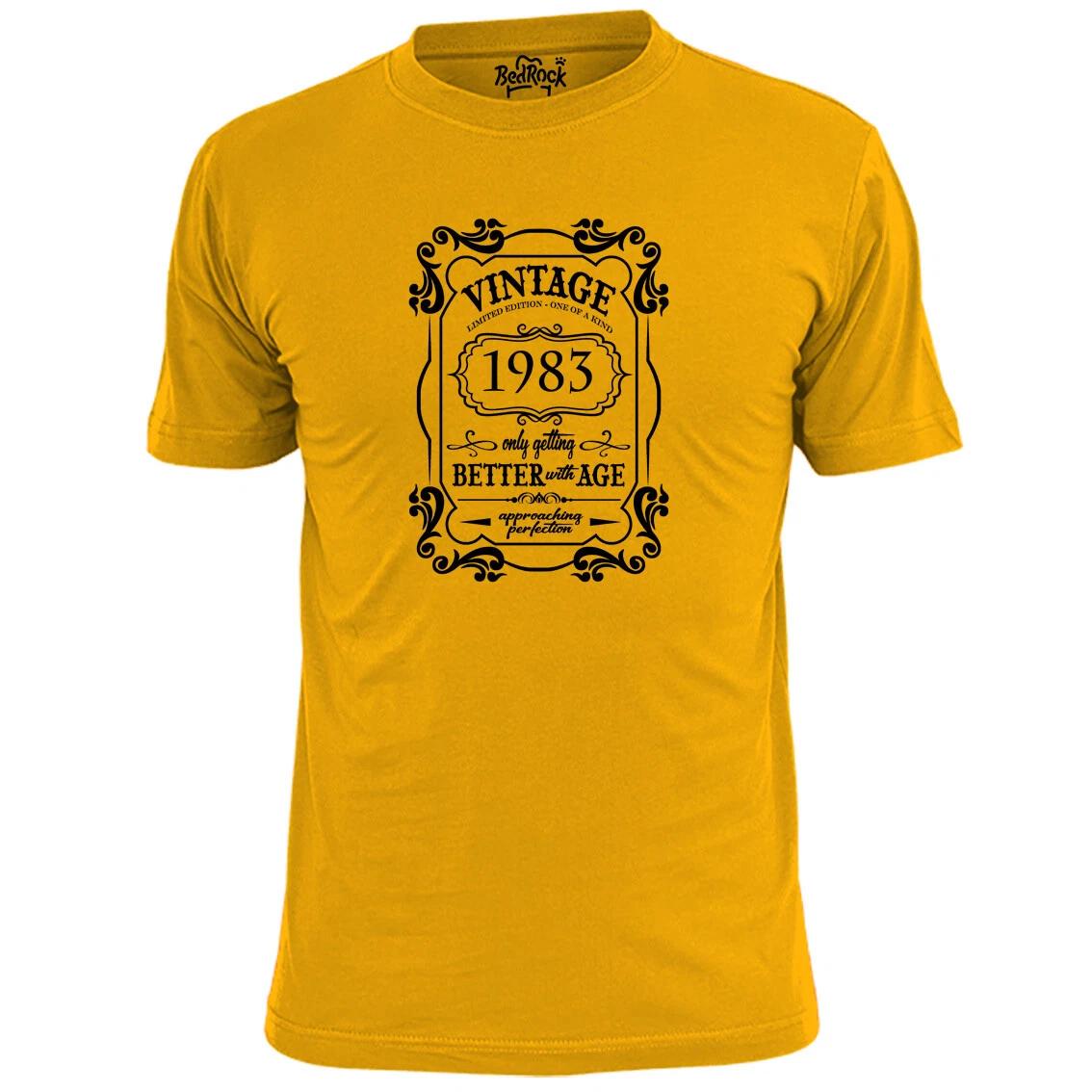 

Mens Vintage Birthday 1983 T shirt 40th Birthday Dad Grandad Grampy JD 2XL
