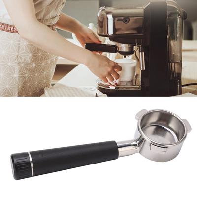 Kaffee Siebträger Edelstahl Bodenlos 54mm 3 Ohren Kaffeemaschinen Zubehör für Breville 8 Serie Schwarz/Weiß