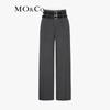 MO&Co. High-Waist Wide-Leg Trousers with Belt