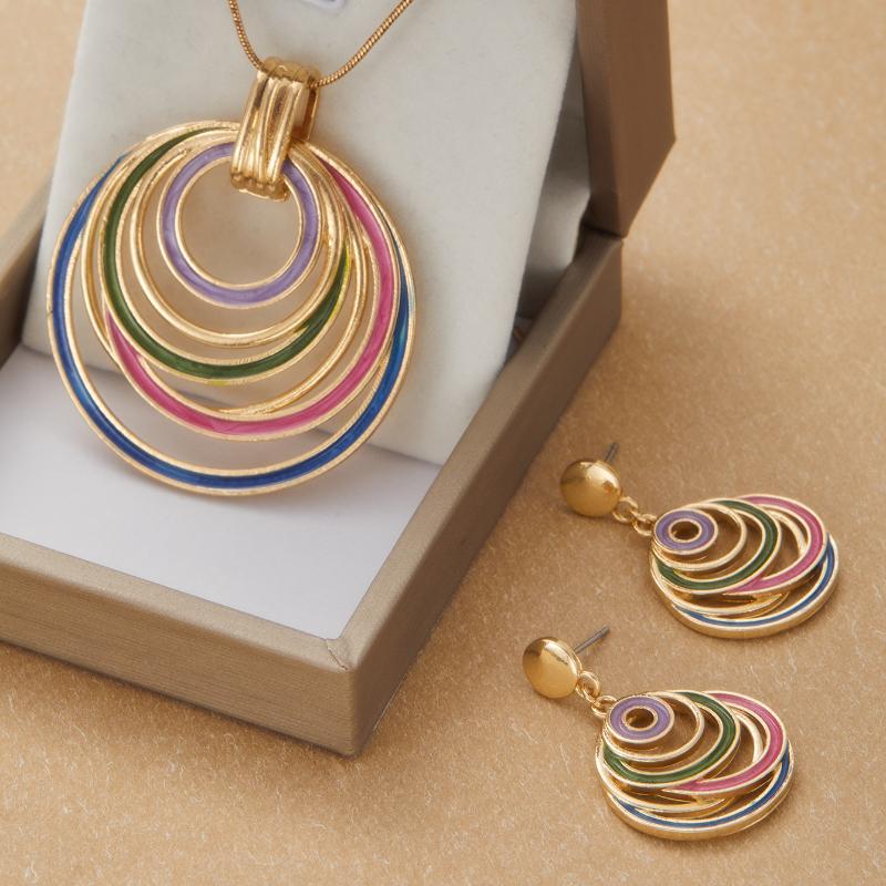 Geometric Oil-Drip Hollow Oval Pendant Necklace Versatile Women's Jewelry for Everyday Formal Wear Valentine's Day Gift