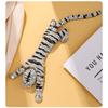 European and American Exaggerated Heavy Industry Animal Tiger Brooch, Large Size, Alloy Diamond Inlaid, Tiger Chest Flower Brooch
