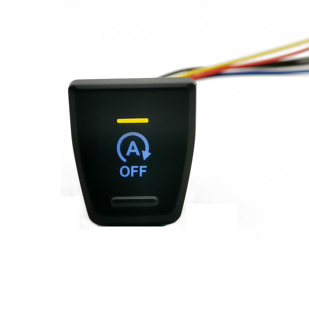 1Pc LED Mirror Heating Parking radar Music Anti slip Start-Stop Button Camera Switch For Toyota RAV4 rav4 5th XA50 2019 2020
