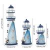 Lighthouse Metal Table Lamp Night Light Outdoor Décor Lawn and Garden Decor