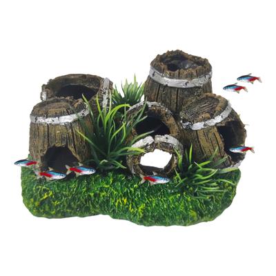 Decoración de Acuario Adornos de Paisajismo Agujero Escondite para Mascotas Trepadoras