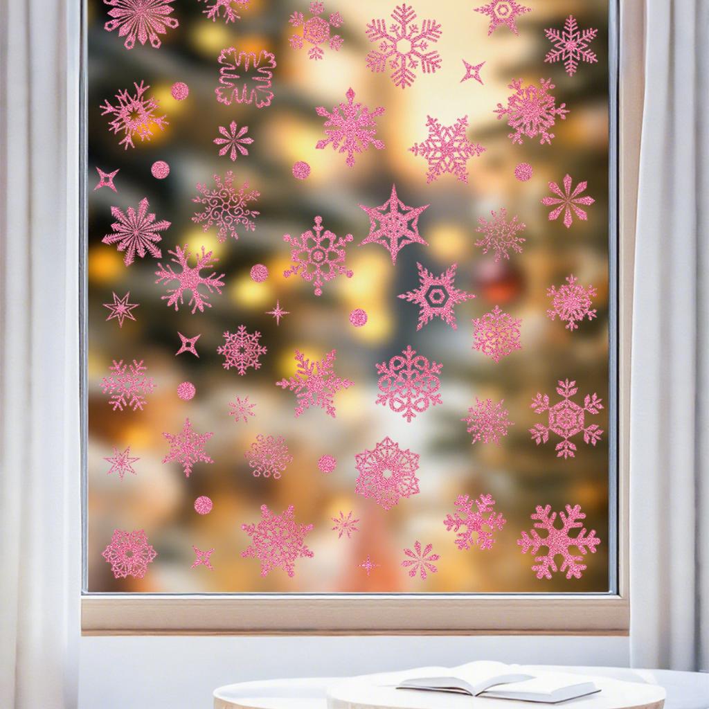 9pcs Christmas Window Stickers Merry Christmas Party Decoration 2026 Xmas Santa Claus Stickers Navidad Natal New Year Gift 2026